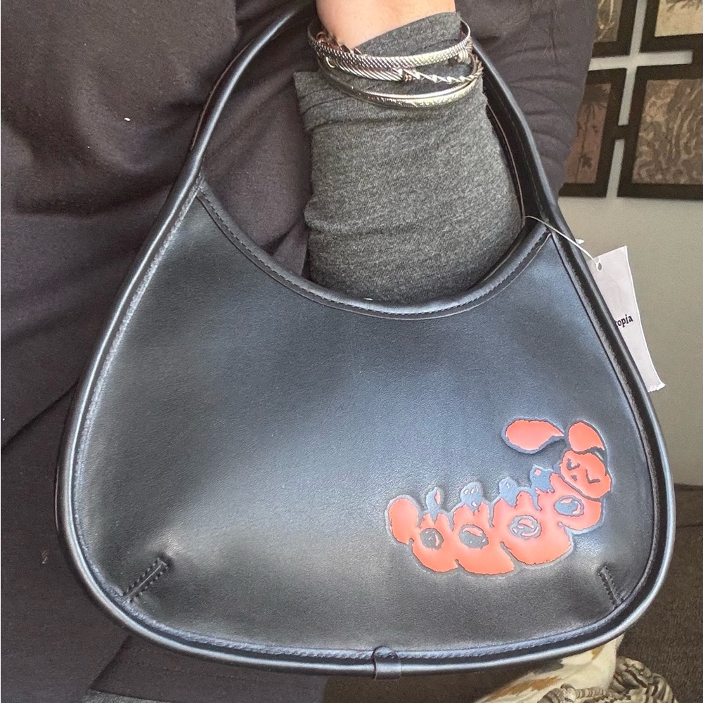 Authentic COACHTOPIA Leather Caterpillar shoulder magnetic closure hobo/card set - Picture 14 of 17